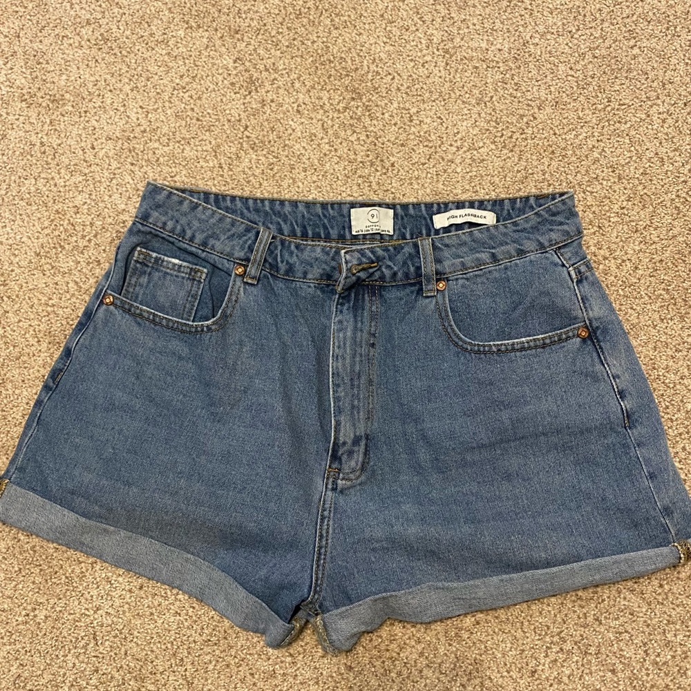 high waisted mom shorts